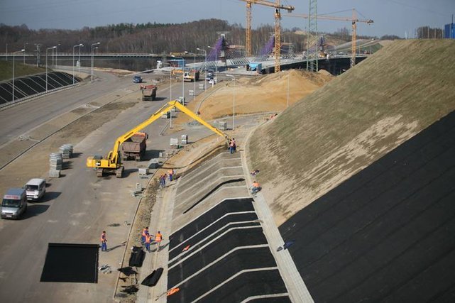 Budowa autostrady A1 w Mszanie