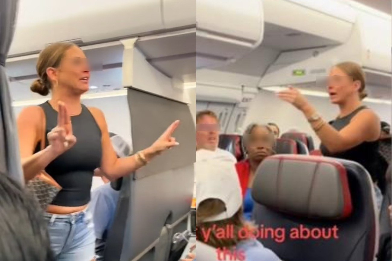 Wideo z samolotu lecącego do Orlando stało się viralem. Kobieta twierdziła, że siedzący obok niej mężczyzna, nie jest prawdziwy. Wideo z samolotu lecącego do Orlando stało się viralem. Kobieta twierdziła, że siedzący obok niej mężczyzna, nie jest prawdziwy.