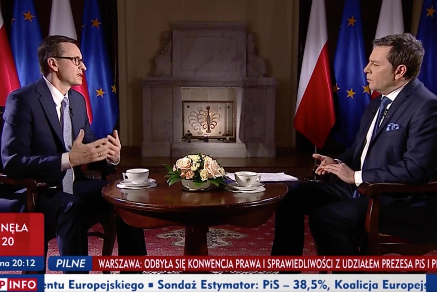 Premier tłumaczył dziennikarzowi TVP, o co powinien być pytany.