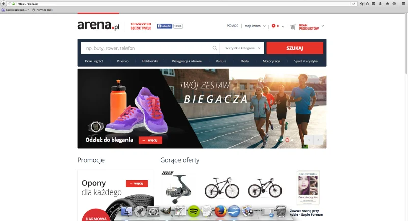Arena.pl to serwis zakupowy, w którym użytkownicy mogą kupować produkty od godnych zaufania sprzedawców z zarejestrowaną działalnością gospodarczą