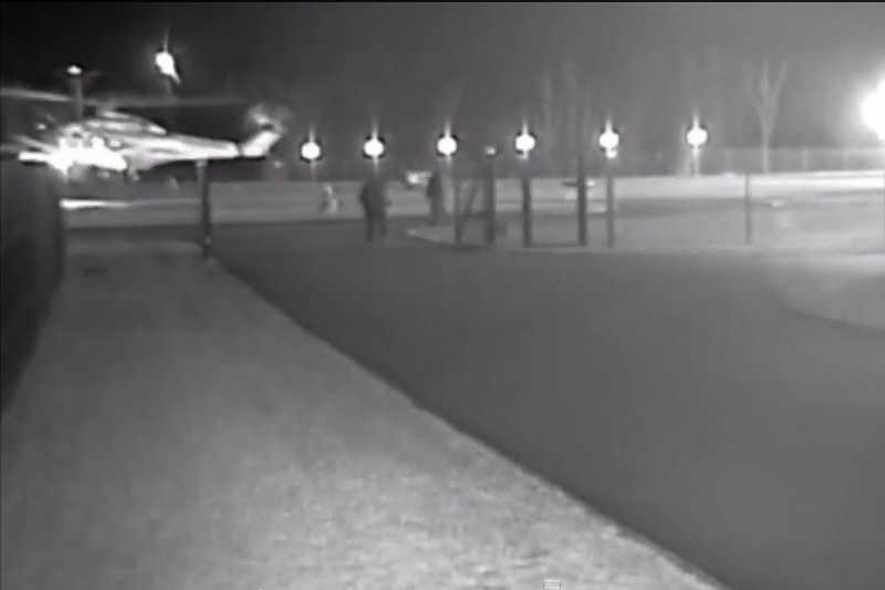 Nagrania pokazujące ucieczkę Wiktora Janukowycza.