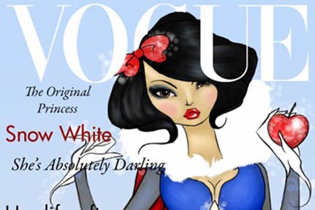 Królewna Śnieżka na okładce Vogue.