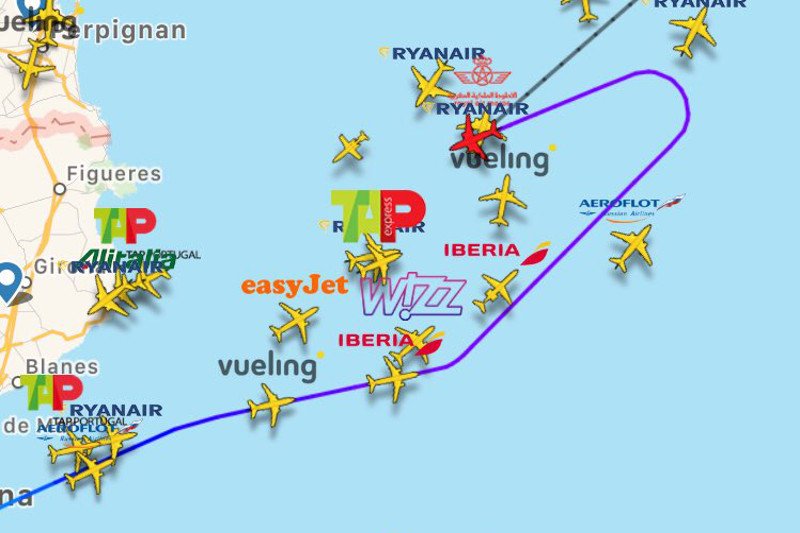 Samolot z Barcelony do Krakowa został zawrócony.