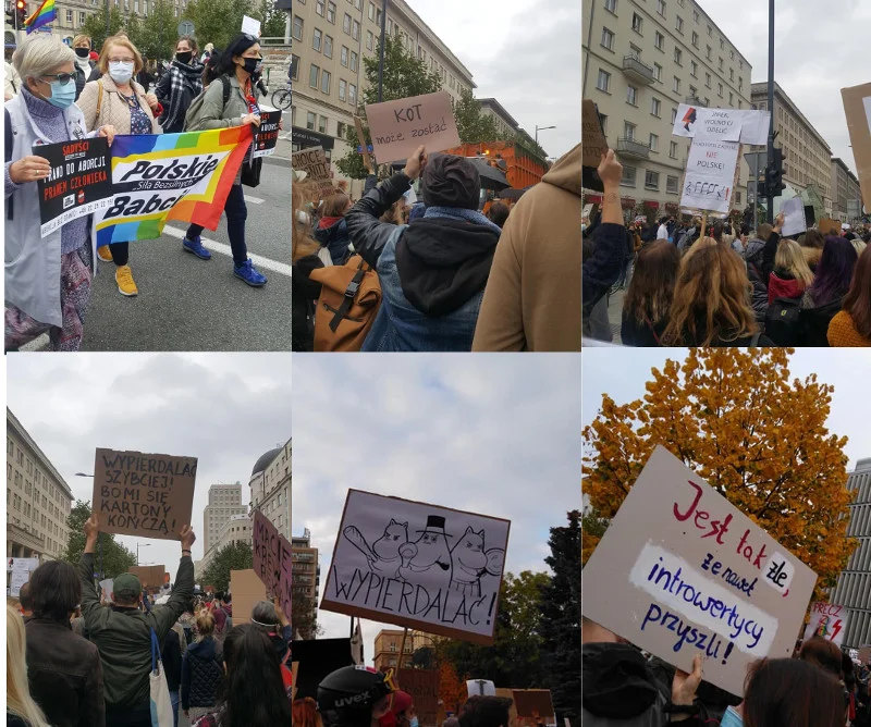 Strajk Kobiet w Warszawie.