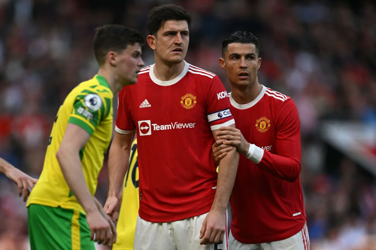 Harry Maguire i Cristiano Ronaldo - ta dwójka jest najczęstszymi ofiarami hejtu użytkowników Twittera.