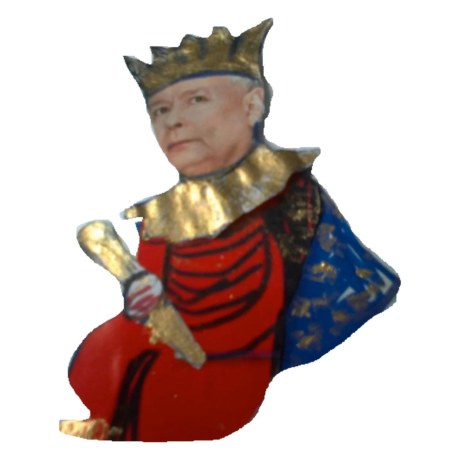 Prezes Kaczyński z berłem w koronie :)