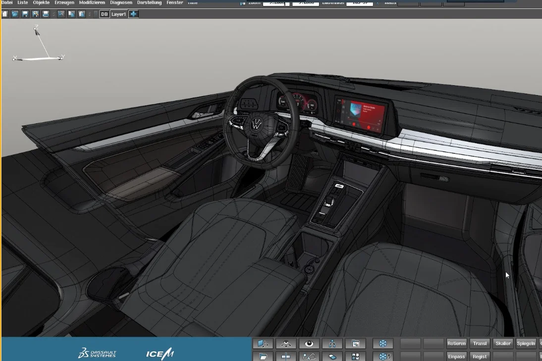 Projektowanie VW Golfa GTI