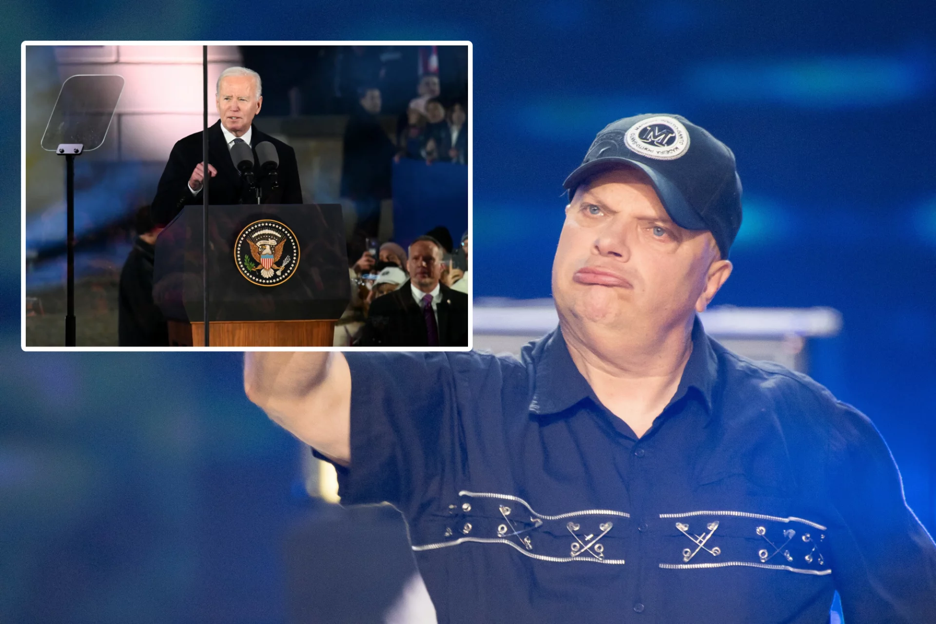 Krzysztof Skiba skomentował w swoim stylu wizytę Joe Bidena