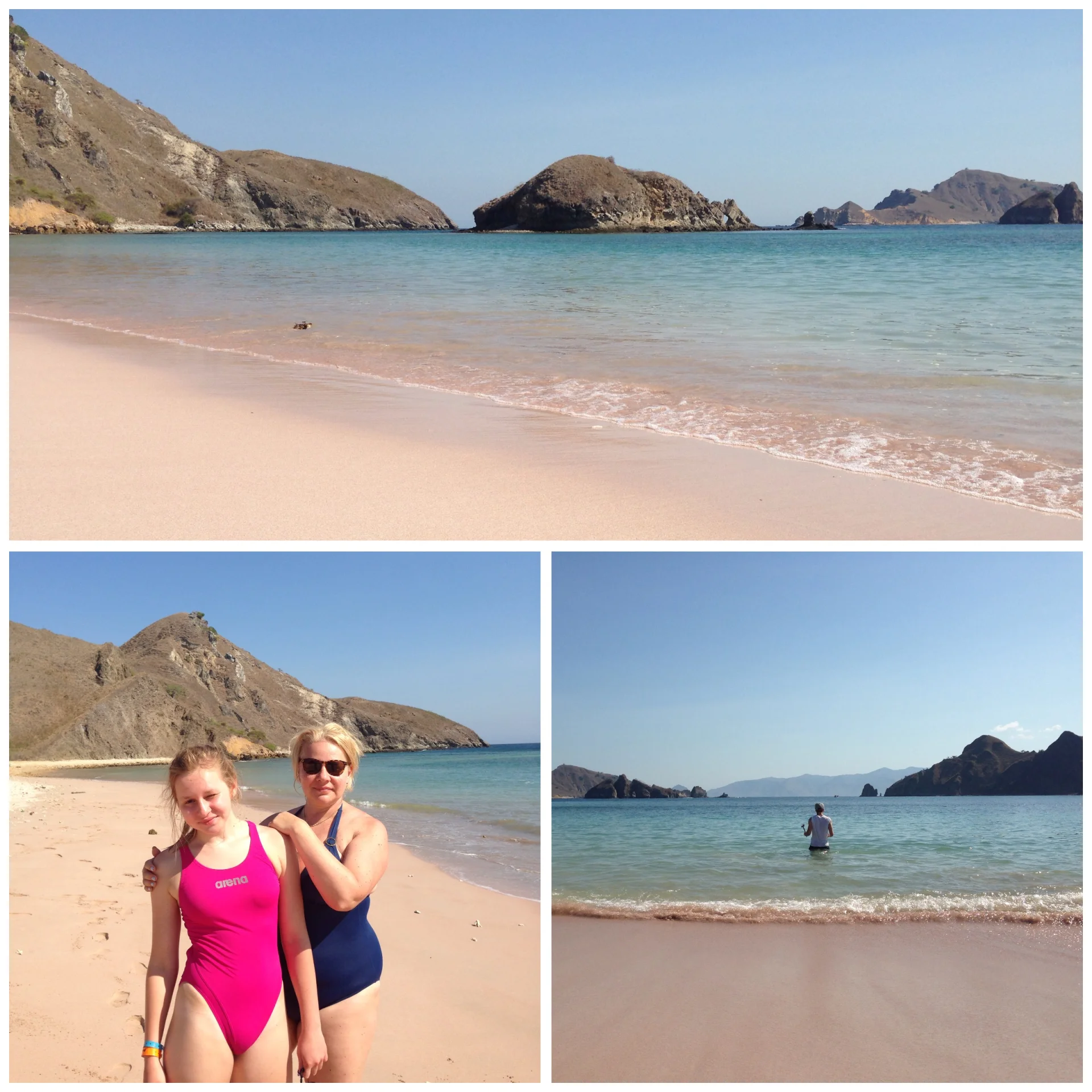 Pink Beach. Indonezja.