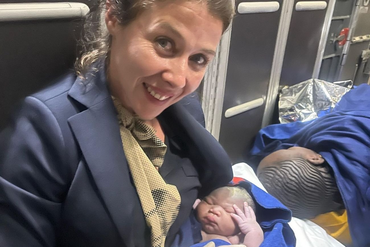 Poród na pokładzie Brusses Airlines