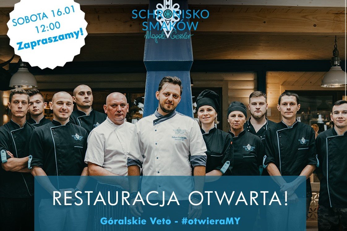 Restauracja Magdy Gessler Schronisko Smaków w Bukowinie Tatrzańskiej ogłosiło, że się otwiera. Restauracja Magdy Gessler "Schronisko Smaków" w Bukowinie Tatrzańskiej ogłosiło, że się otwiera.
