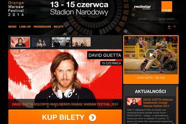 Tegoroczna Orange Warsaw Festival będzie większy i lepszy: potrwa trzy dni i po raz pierwszy artyści zagrają równolegle na dwóch scenach:Orange Stage i Warsaw Stage.