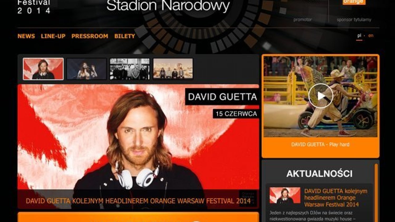 Tegoroczna Orange Warsaw Festival będzie większy i lepszy: potrwa trzy dni i po raz pierwszy artyści zagrają równolegle na dwóch scenach:Orange Stage i Warsaw Stage.