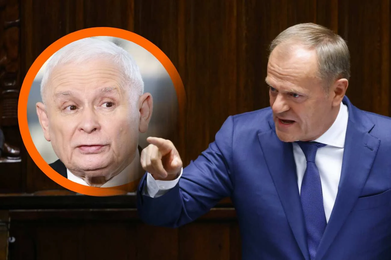 Donald Tusk pytał w Sejmie o kontakty Jarosława Kaczyńskiego z agentem KGB.