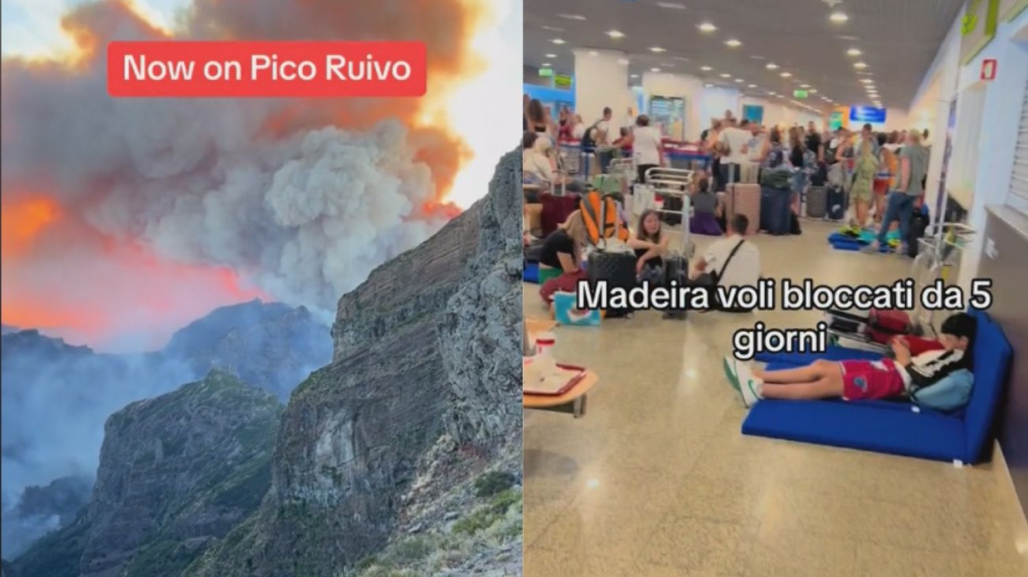 Madera zmaga się z pożarami. Sytuacja na lotnisku była fatalna