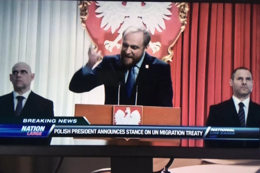 Piotr Adamczyk zagrał w polskiego prezydenta w serialu "Madam Secretary". I to nie pierwszy raz.