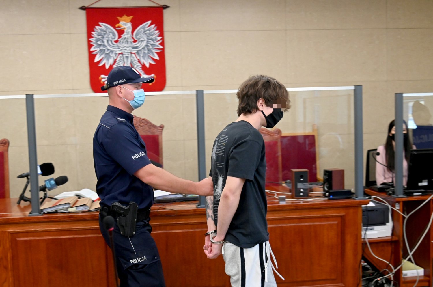 Patoyoutuber Kamerzysta podczas procesu