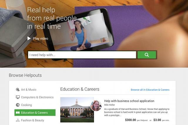 Usługa Google Helpouts oferuje internautom porady ekspertów z całego świata