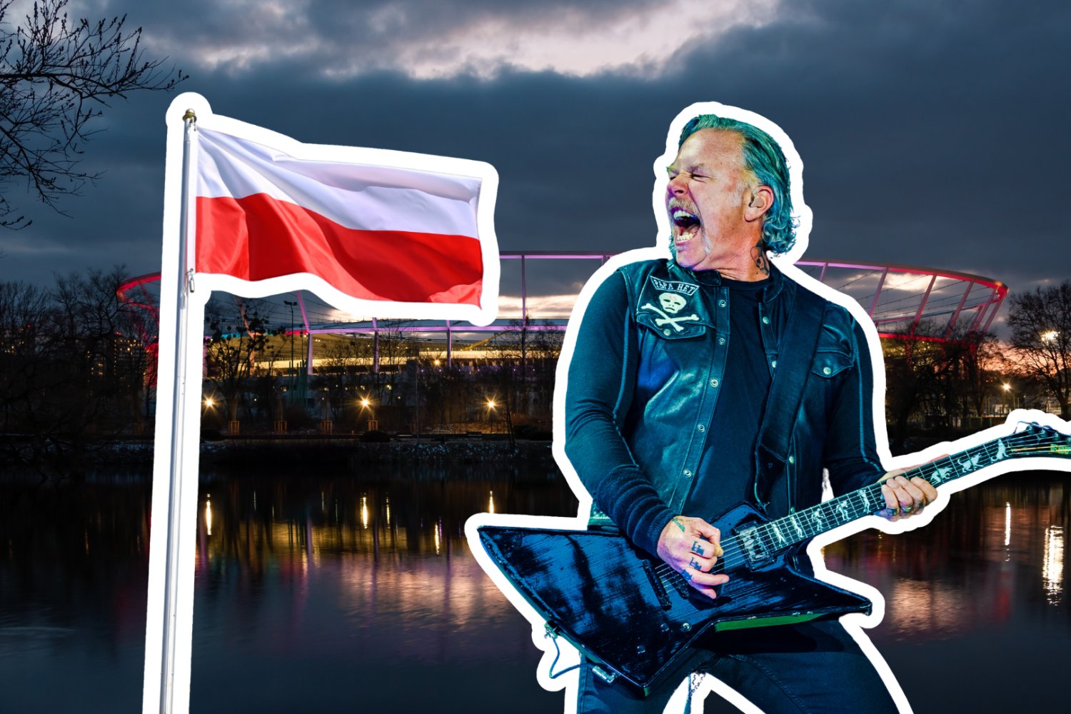 Metallica w Polsce. Zespół kocha powracać do naszego kraju. Przypominamy wcześniejsze wizyty Stadion Śląski, Metallica, flaga polska