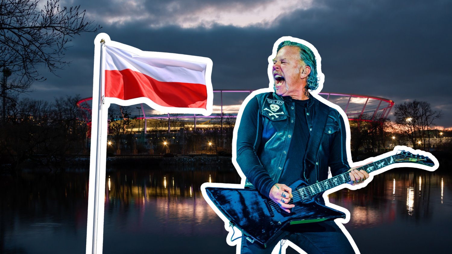 Metallica w Polsce. Zespół kocha powracać do naszego kraju. Przypominamy wcześniejsze wizyty Stadion Śląski, Metallica, flaga polska