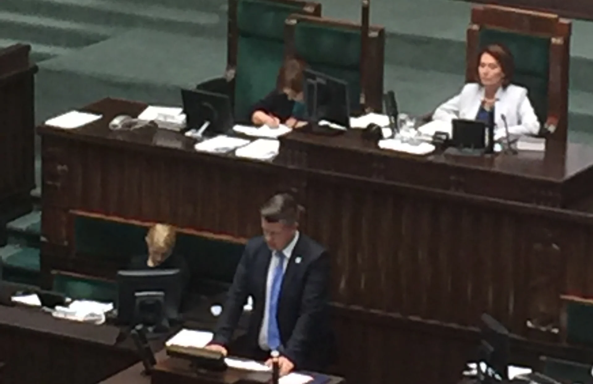 Jarosław Marciniak prezentuje obywatelski projekt ustawy o Trybunale Konstytucyjnym w Sejmie.
9 czerwca 2016