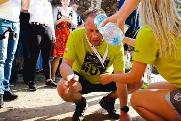 Kamil Durczok podczas Silesion Extreme Run.