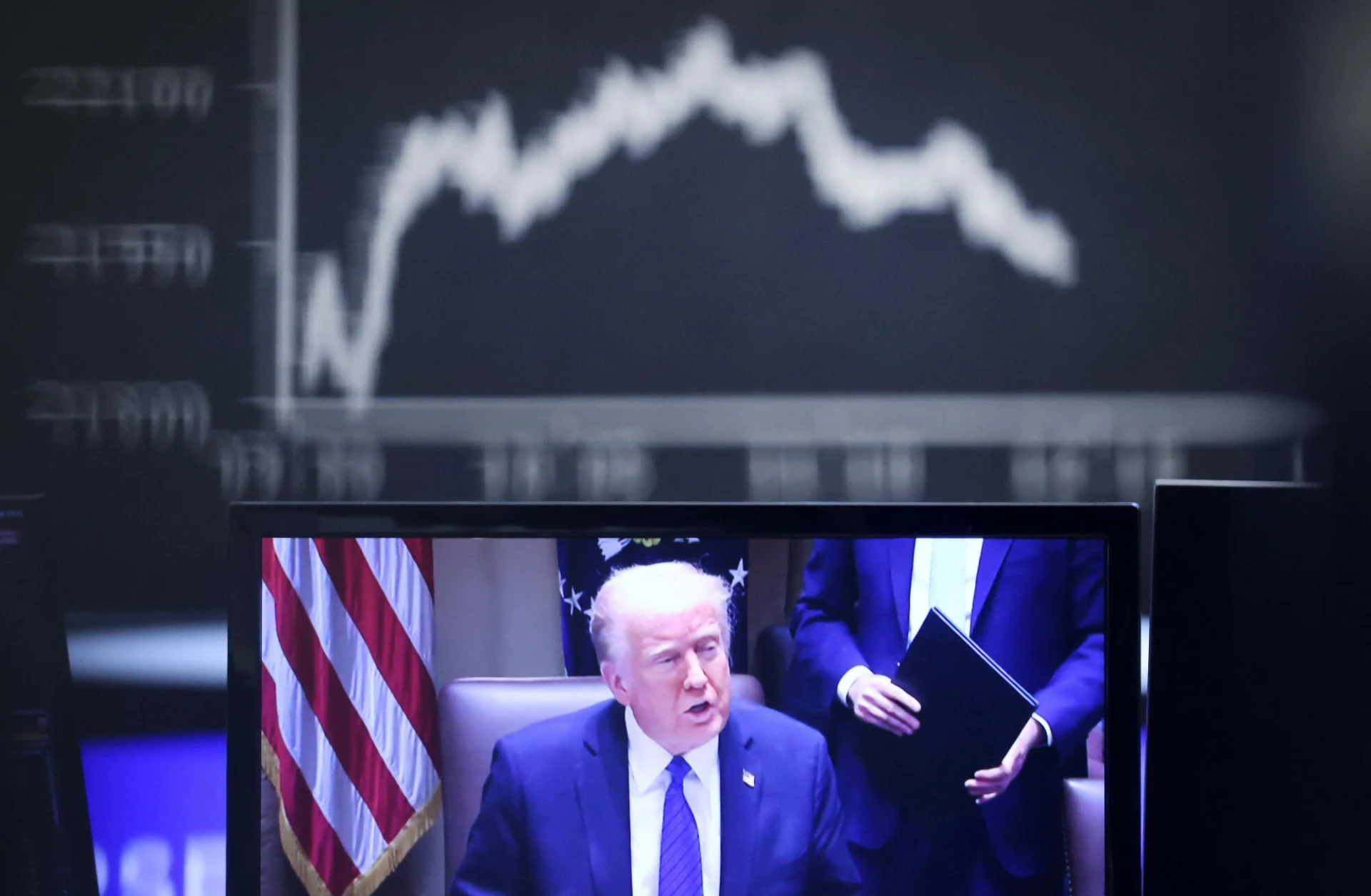 Niemiecka DAX ostro w dół po ogłoszeniu ceł Trumpa.
