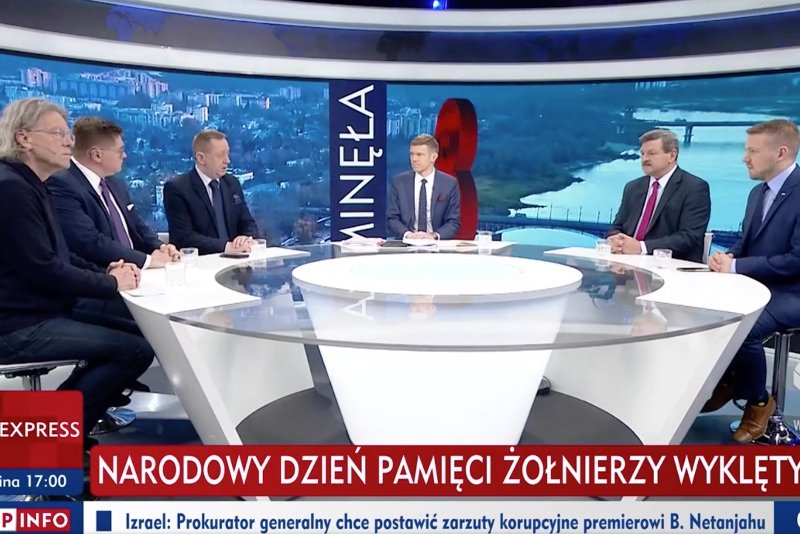 W piątkowym wydaniu "Minęła 8" w TVP Info znowu było dwóch przedstawicieli Koalicji Europejskiej.