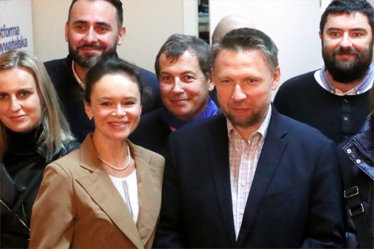 Marcin Kierwiński z żoną Agnieszką Gierzyńską-Kierwińską.