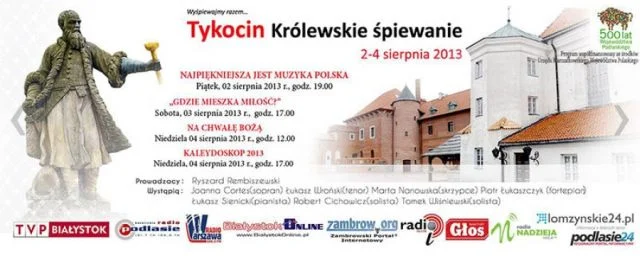 Królewskie Śpiewanie - tu miał wystąpić Ryszard Rembiszewski