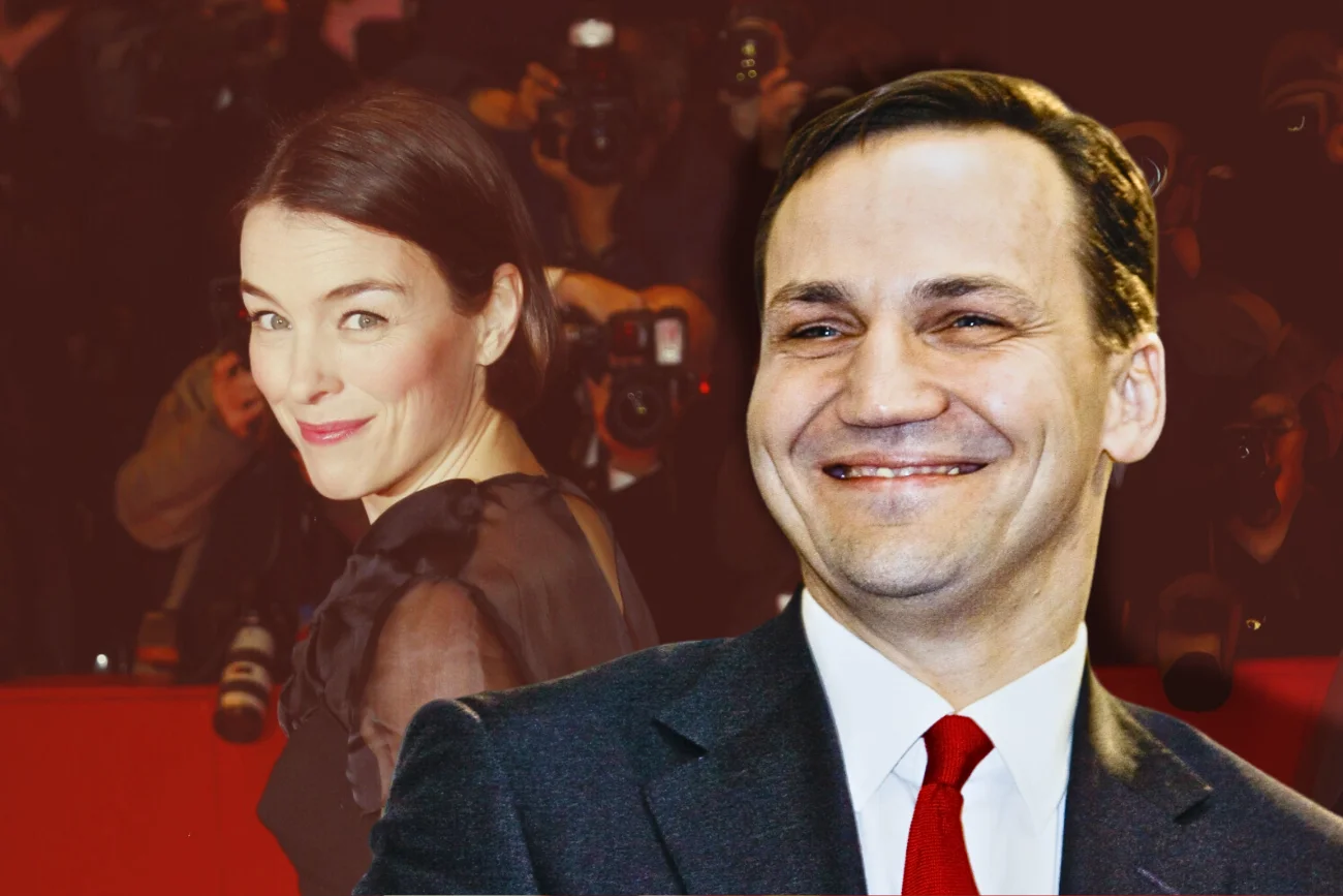 Olivia Williams i Radek Sikorski.