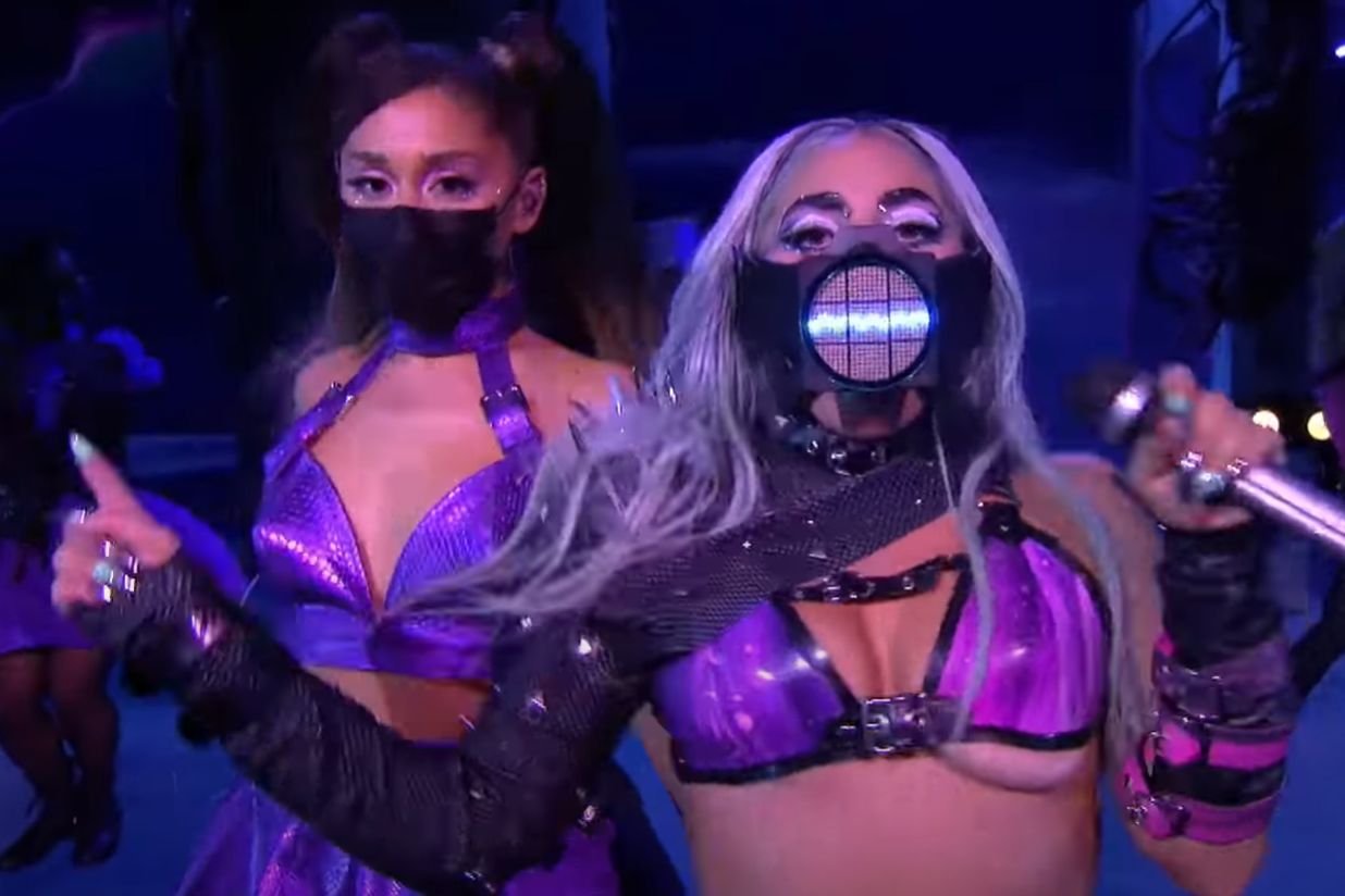 Ariana Grande i Lady Gaga na gali rozdania nagród MTV VMA 2020