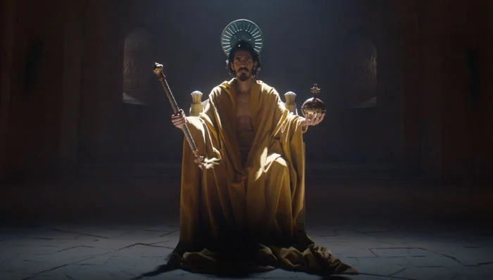 Dev Patel jako Sir Gawain w filmie "The Green Knight".