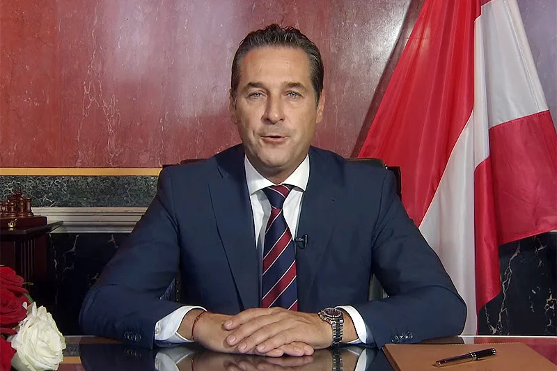 Heinz-Christian Strache przewodzi najpopularniejszej obecnie partii w Austrii.
