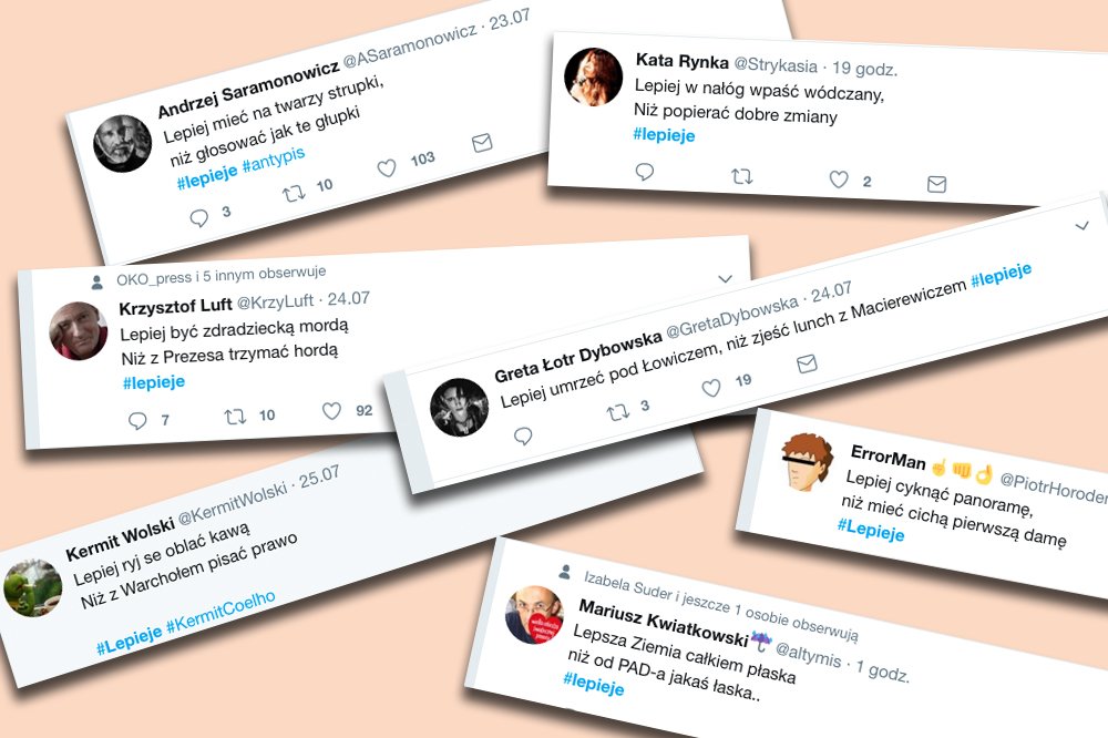 Lepieje pisała Szymborska, a teraz po nie sięgnęli internauci. Sympatycy PiS muszą zmierzyć się z literaturą, aby sprostać fali antyrządowych lepiejów.