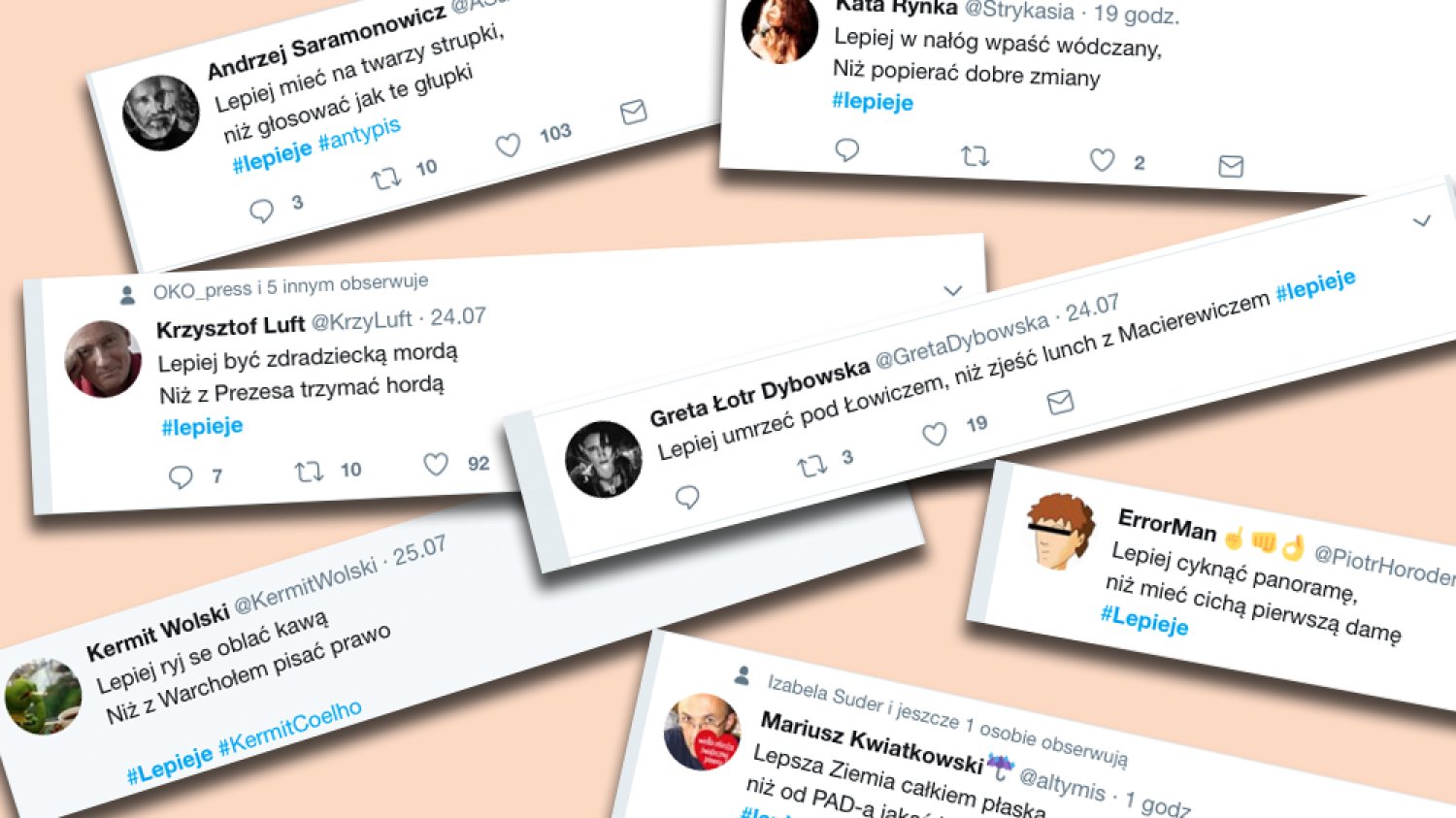 Lepieje pisała Szymborska, a teraz po nie sięgnęli internauci. Sympatycy PiS muszą zmierzyć się z literaturą, aby sprostać fali antyrządowych lepiejów.