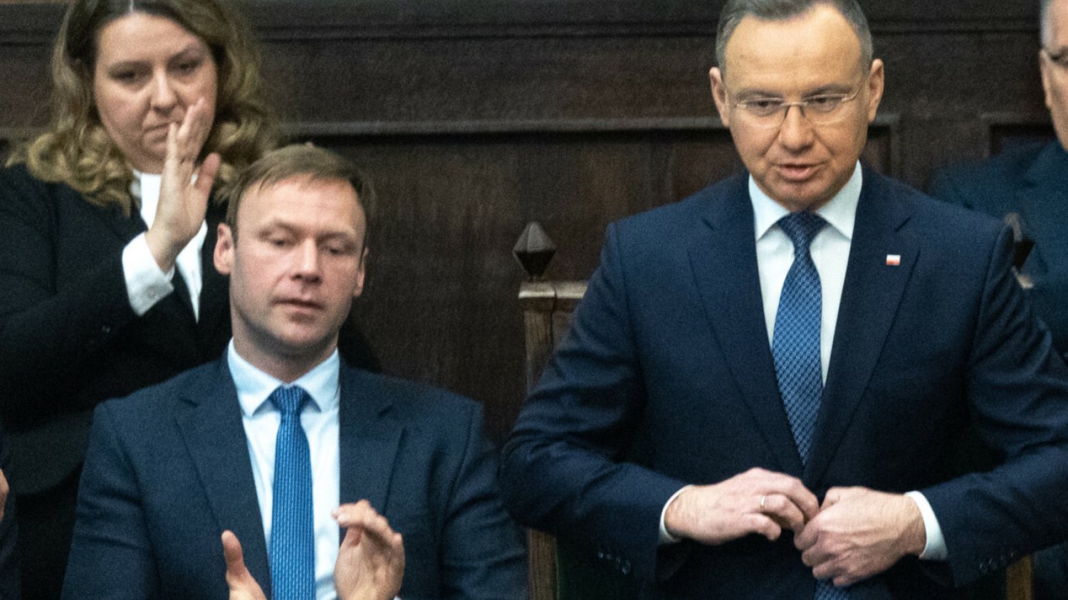 Marcin Mastalarek i prezydent Andrzej Duda.