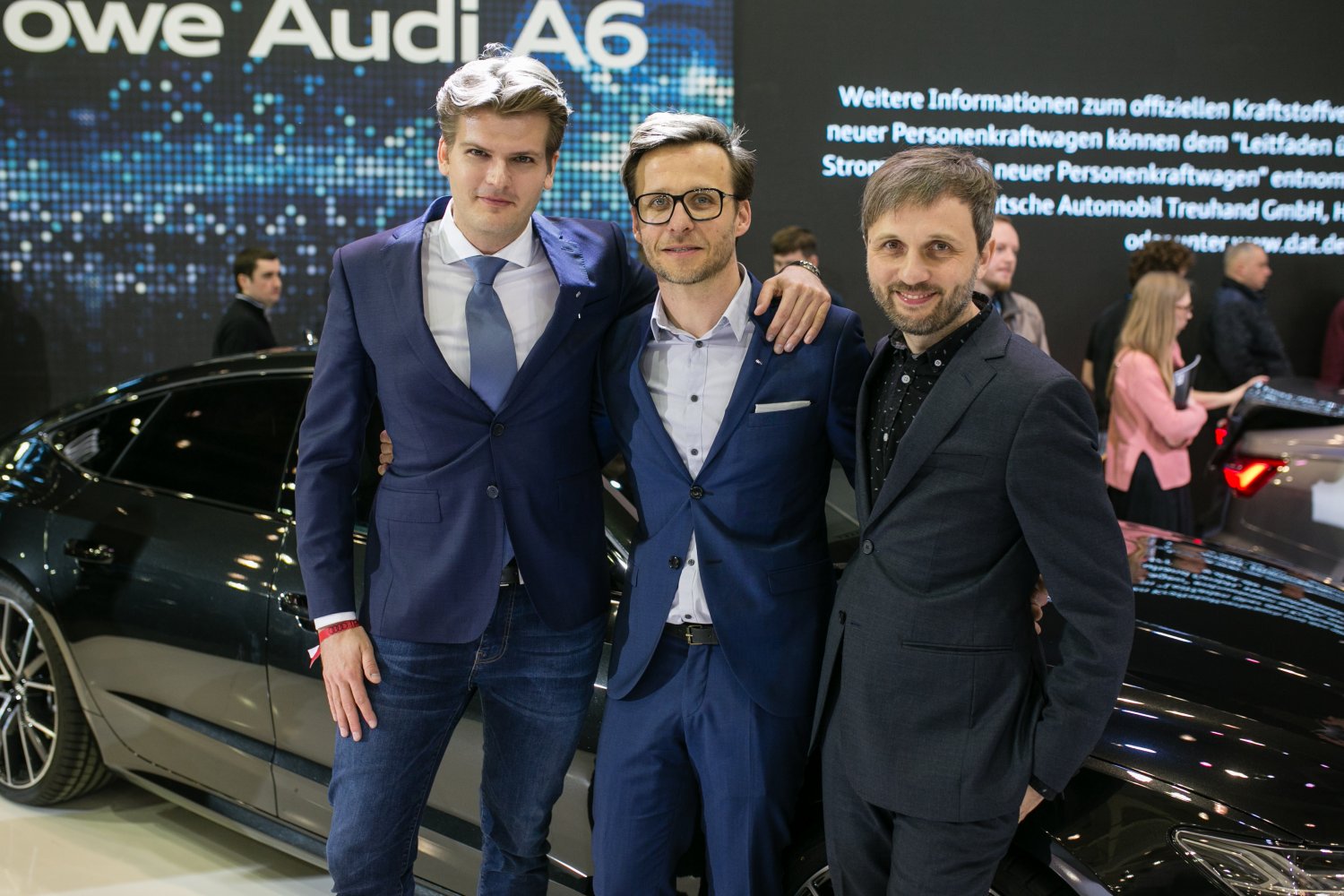 Od lewej Kamil Łabanowicz, Bogusław Paruch i Parys Cybulski. Cała trójka to styliści na co dzień pracujący w Audi.