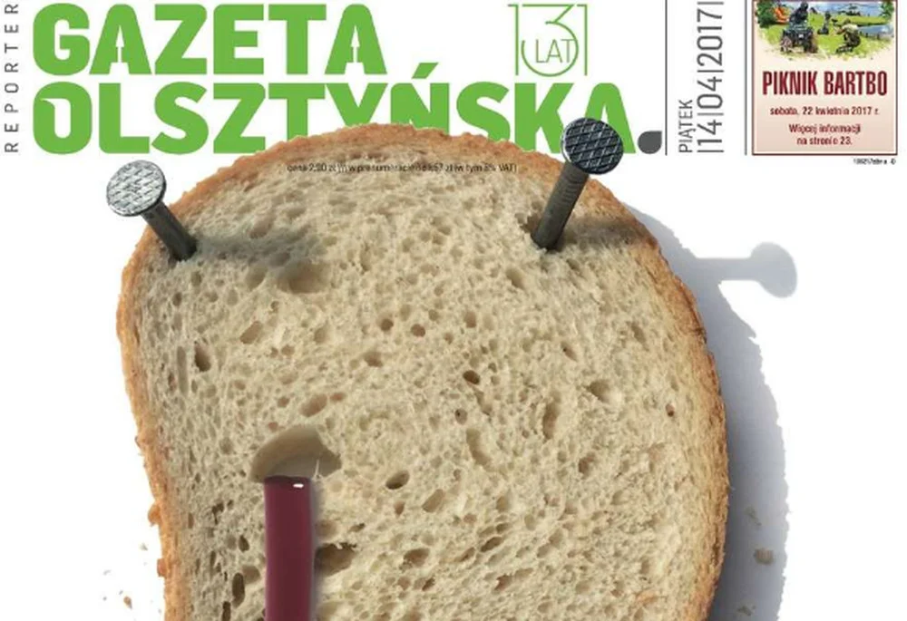Okładka "Gazety Olsztyńskiej" pojawiła się w Wielki Piątek i wywołała burzę.
