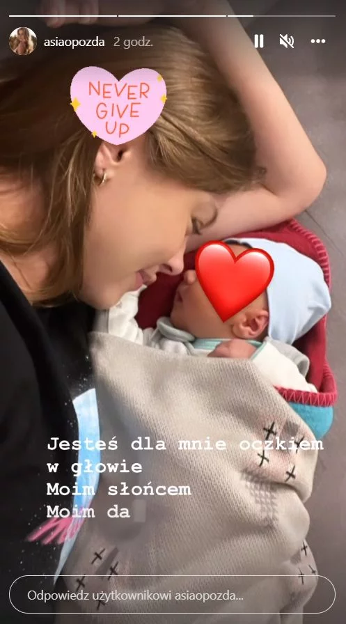 Joanna Opozda z synem.
