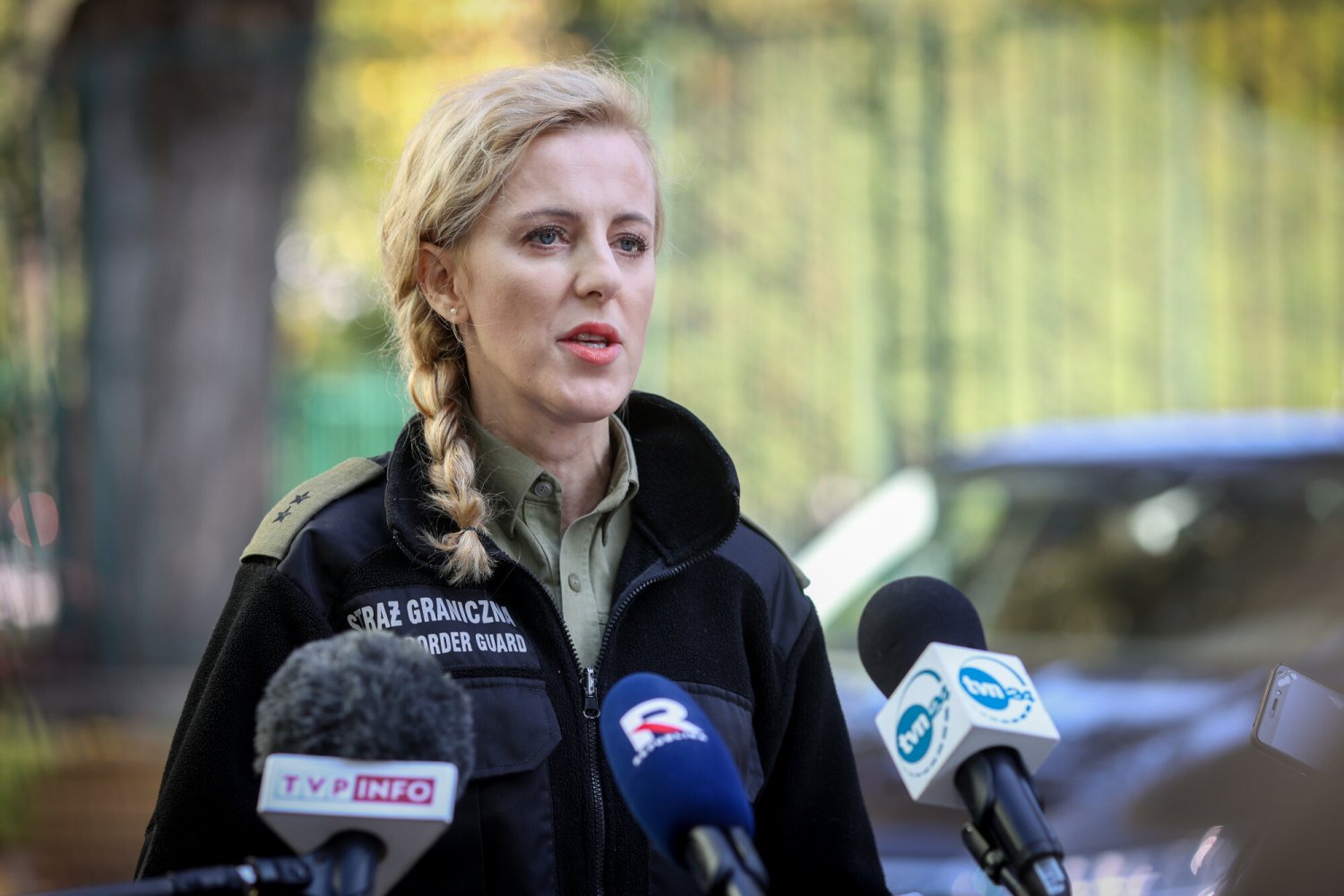 Rzeczniczce SG Annie Michalskiej nie spodobały się pytania o migrantów w Michałowie.