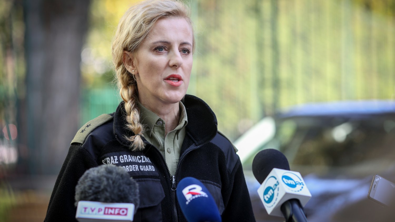 Rzeczniczce SG Annie Michalskiej nie spodobały się pytania o migrantów w Michałowie.