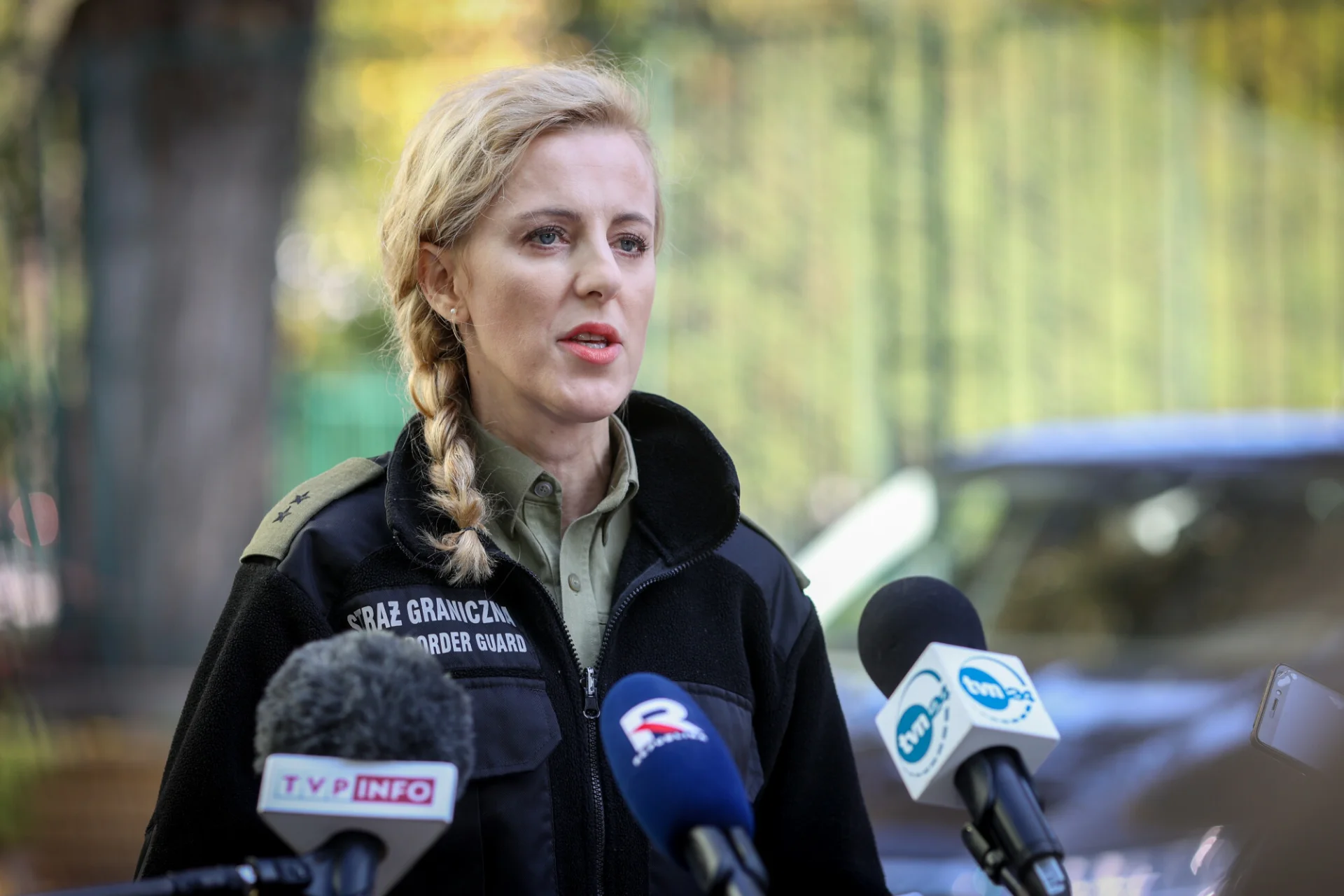 Rzeczniczce SG Annie Michalskiej nie spodobały się pytania o migrantów w Michałowie.