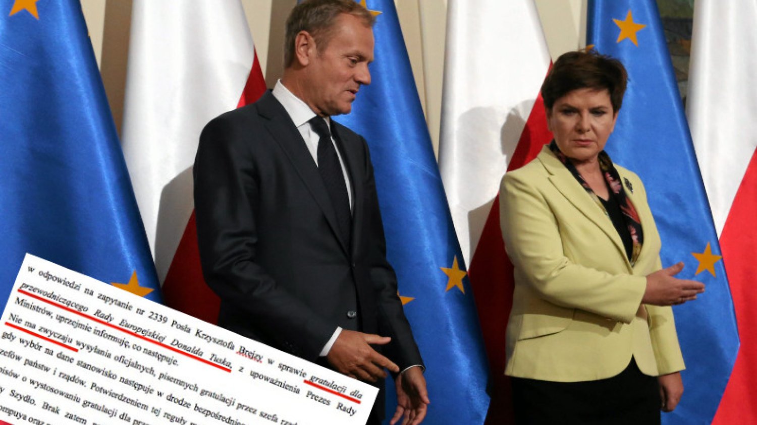Kempa oficjalnie wyjaśnia, dlaczego Szydło nie pogratulowała Tuskowi. A przy okazji... pogrąża Waszczykowskiego.
