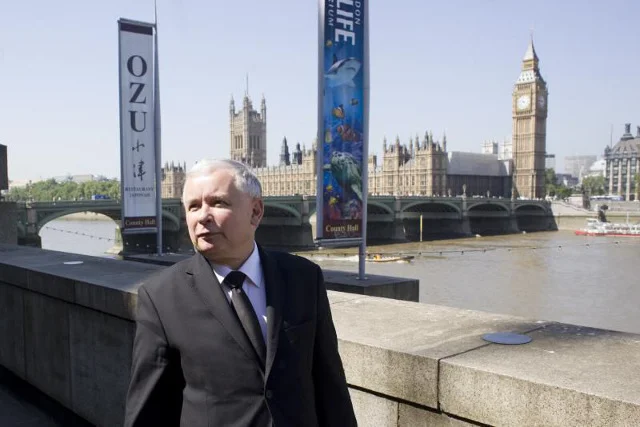 Jarosław Kaczyński w Londynie