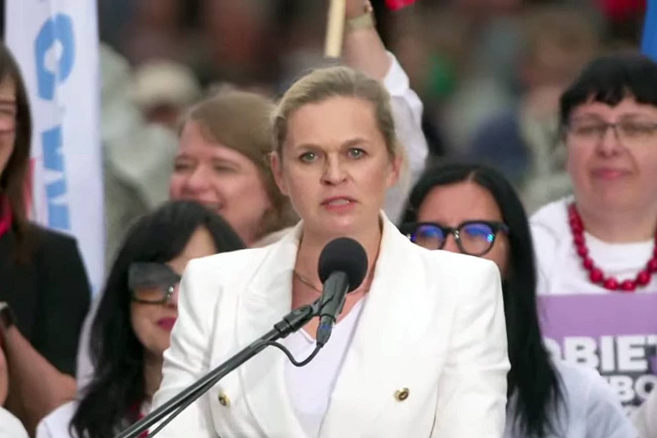 "Albo prawda, albo bandytyzm!". Nowacka nie przebierała w słowach na wiecu w Gdańsku