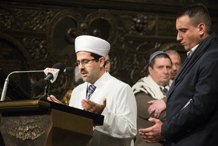 W katedrze modlił się również gdański imam Ismail Caylak.