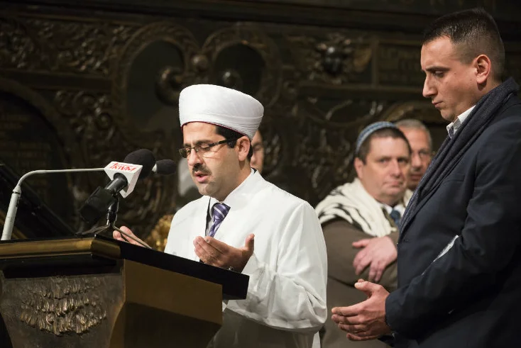 W katedrze modlił się również gdański imam Ismail Caylak.