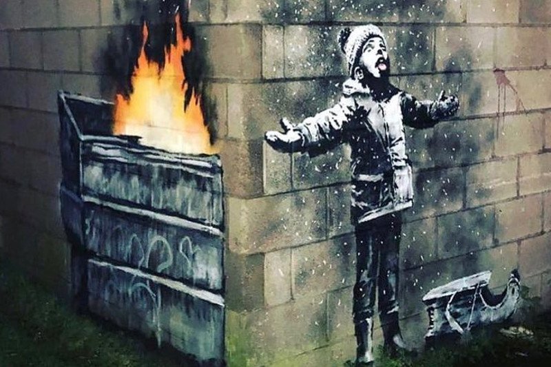 Banksy przyznał, że to on jest twórcą antysmogowego murala w walijskim Port Talbot.