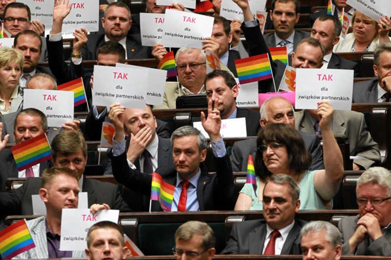 Głosowanie nad projektem ustawy o związkach partnerskich
